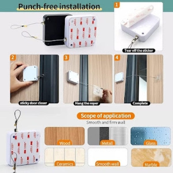 Self-Adhesive Automatic Door Closer for Home & Office