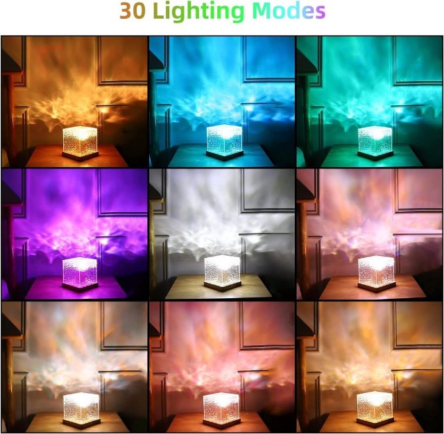 RGB Crystal Cube LED Lamp with Remote Control – Mood Lighting for Home Decor