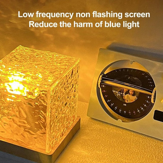 RGB Crystal Cube LED Lamp with Remote Control – Mood Lighting for Home Decor