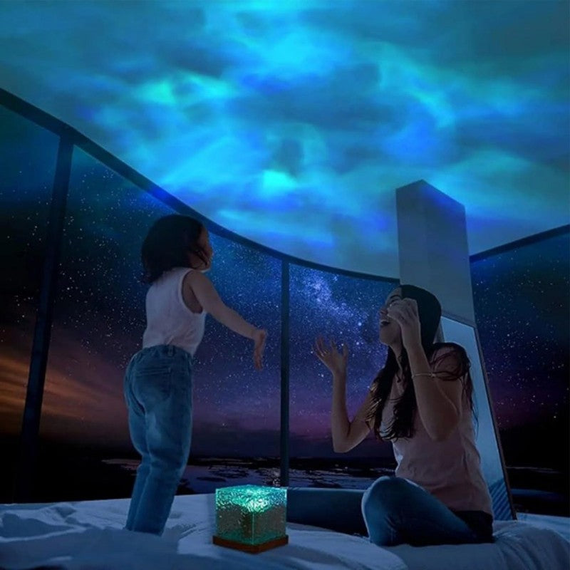 RGB Crystal Cube LED Lamp with Remote Control – Mood Lighting for Home Decor